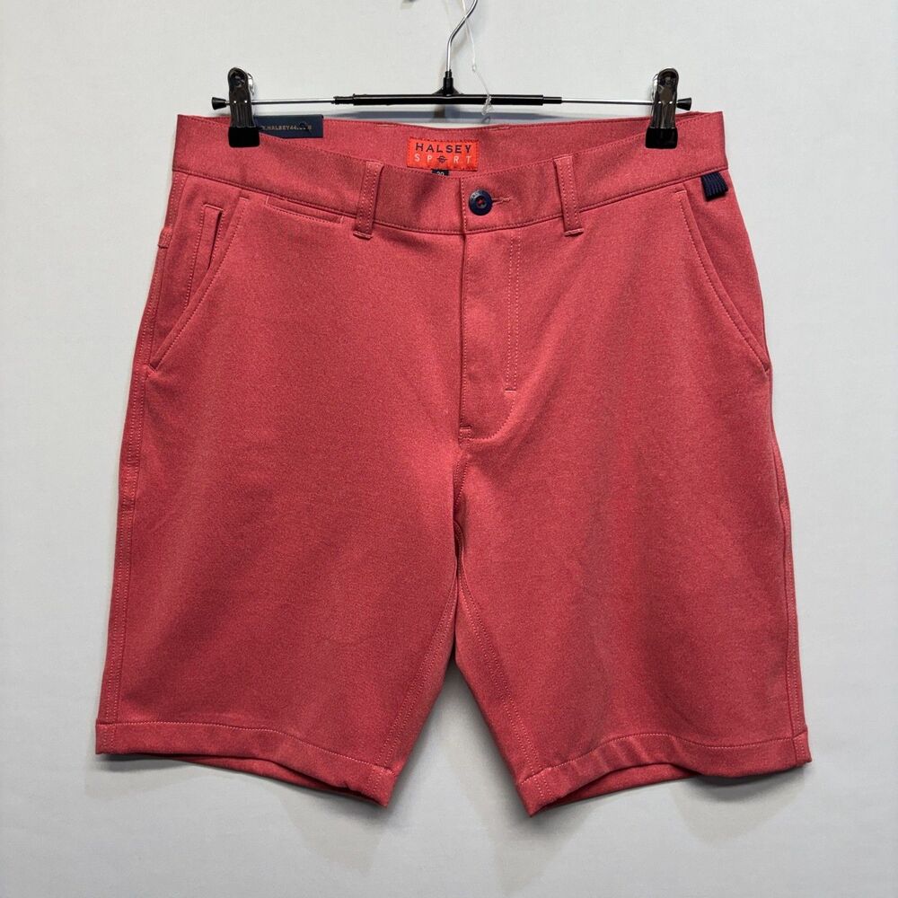 NWT Halsey Sport Men Performance Chino Breakwater Shorts Size 30 Pink C114 -18